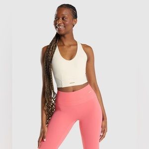 Gymshark x Whitney Crop Tank - Unbleached